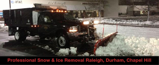 professional snow and ice removal raleigh, durham, chapel hill