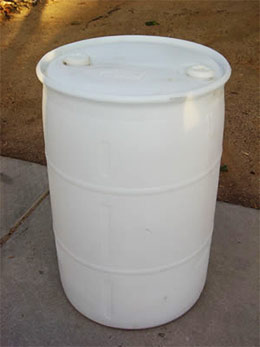 55 Gallon Rain Barrel White Nc Sod Mulch Nc Sod Mulch